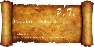 Pasztir Teobald névjegykártya